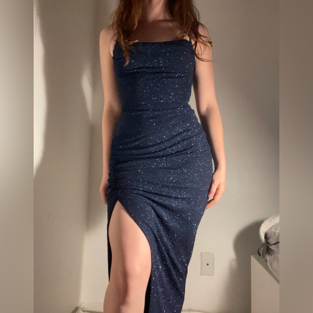 Small, Windsor, Sparkly Dark Blue, Homecoming, Prom